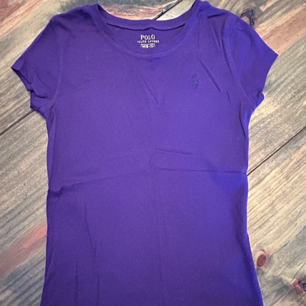 ✨Polo by Ralph Lauren Kids Short Sleeve Tee in Vibrant Purple